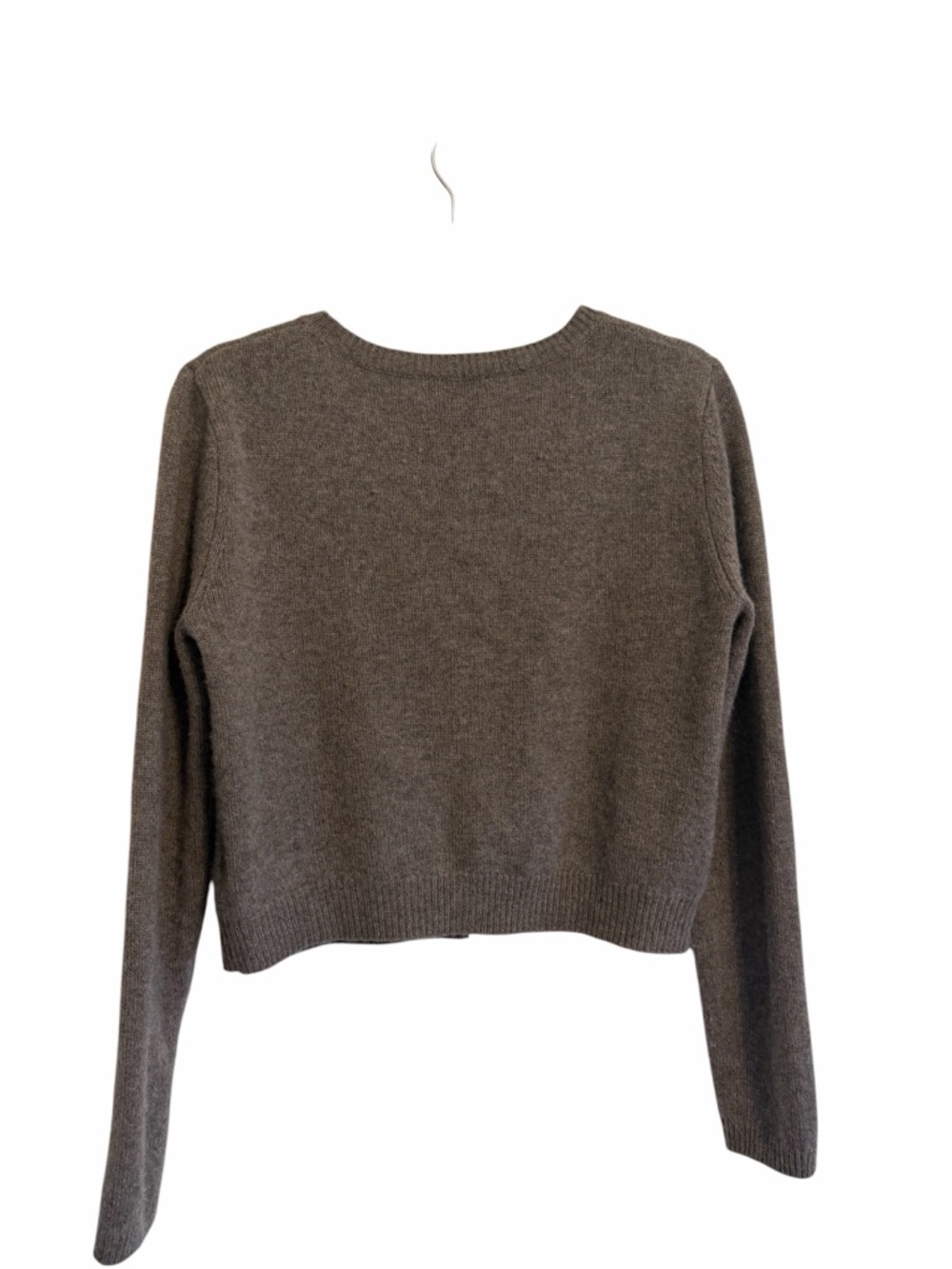 Reformation Taupe Brown Button-Front Wool Blend Cardigan - Picture 4 of 7